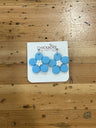 Flower Power Dangle Clay Earrings