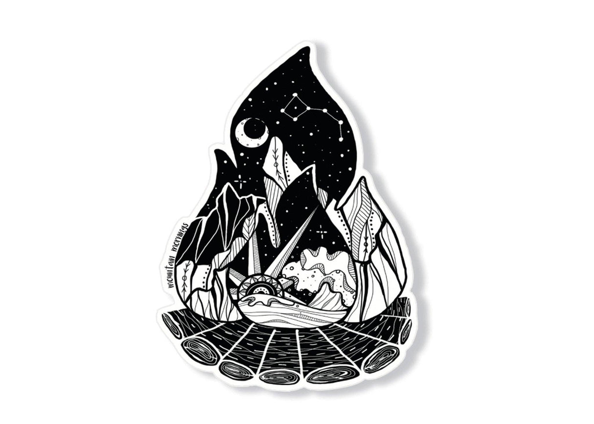 Campfire Sticker