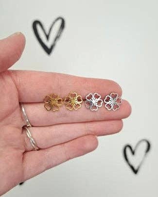 Poppy Flower Studs