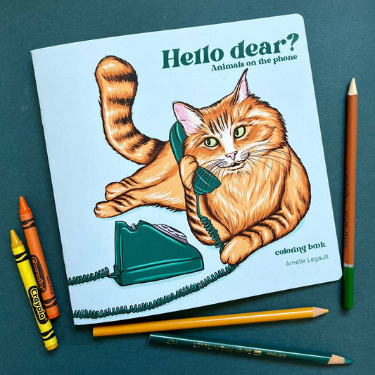 Hello Dear? - Coloring Book / Animals on the phone