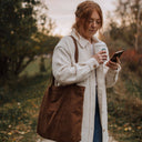 Corduroy Tote: Brown or Black