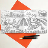 Animals on Bikes Coloring Book