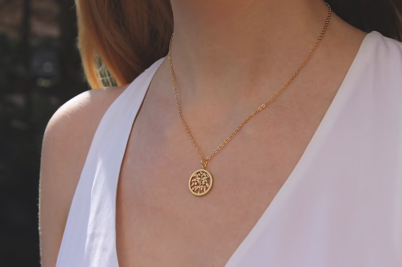 Gold Tree Necklace