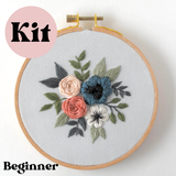 Blue Blossom Embroidery Kit - Confident Beginner