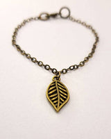 Leaf Bracelet: Antique Brass