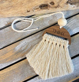 Moon phase Macrame Essential Oil Car Diffuser Charm