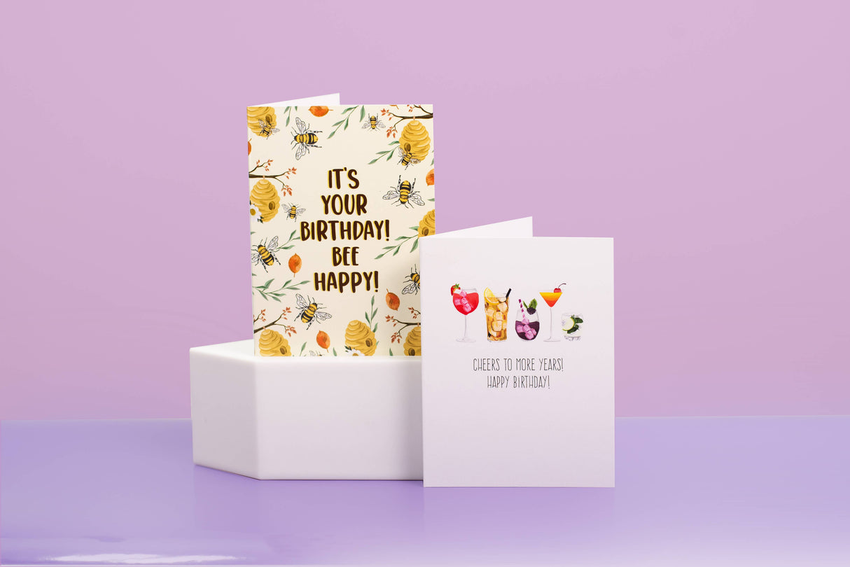 It's Your Birthday! Bee Happy! - Greeting Card