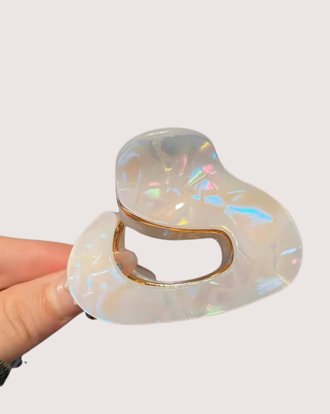 Retro Festive and Gold Claw Hair Clip