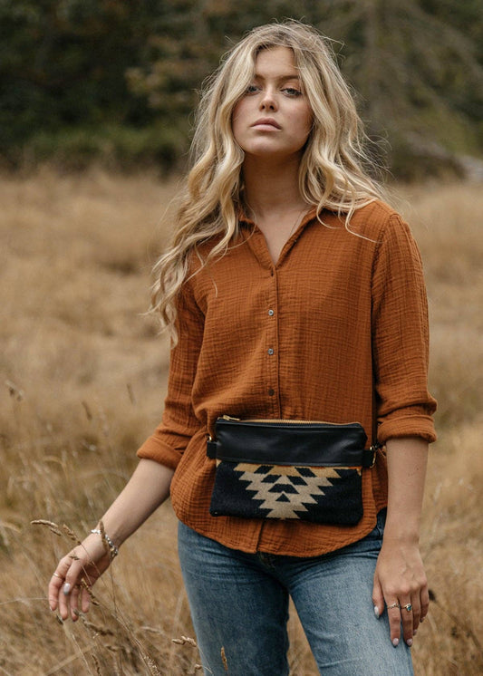 Handmade Leather Belt Bags - Rancho Arroyo Collection: SMALL