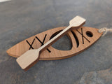 Wood Kayak Ornament – Handcrafted Canada Souvenir Christmas