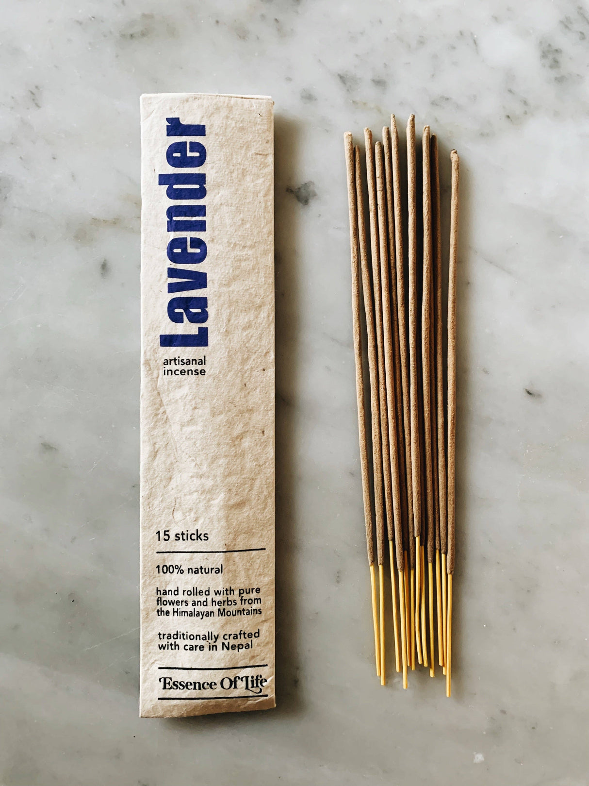 Handcrafted 100% Natural Artisanal incense: 15 sticks