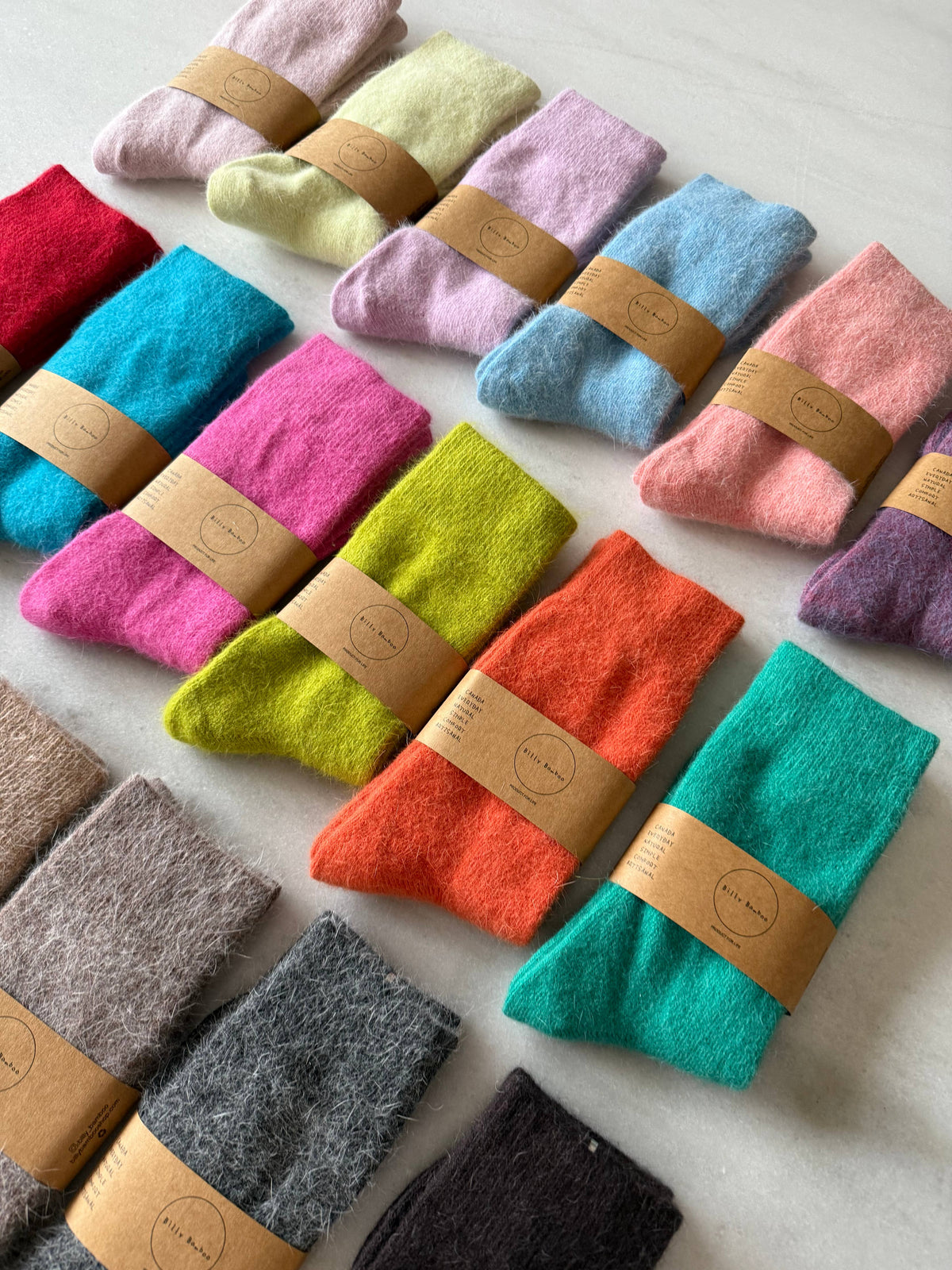 Fluffy Angora Socks