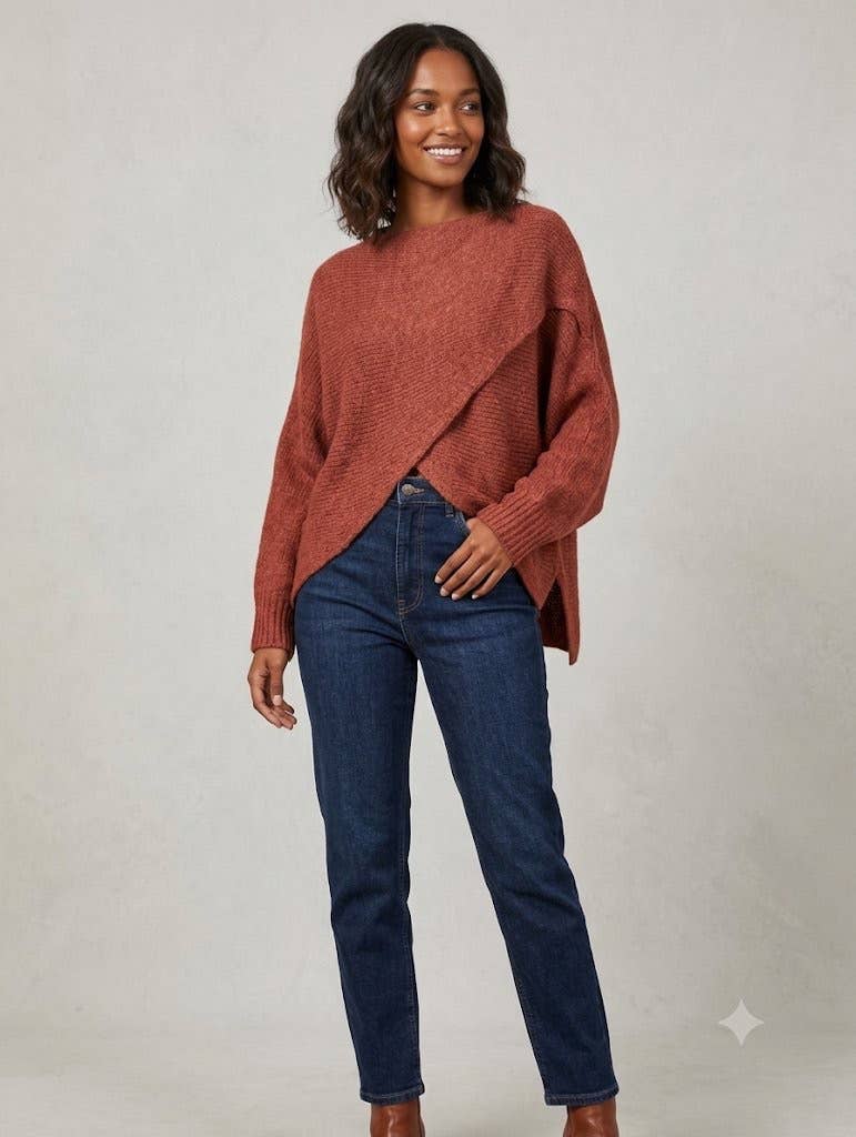 Tulip Front Italian Made Sweater