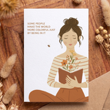 Floral Mini Card | Premium Matte Paper Greeting Card