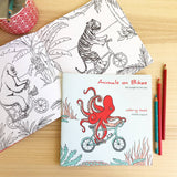 Animals on Bikes From the Jungle to the Sea Coloring Book