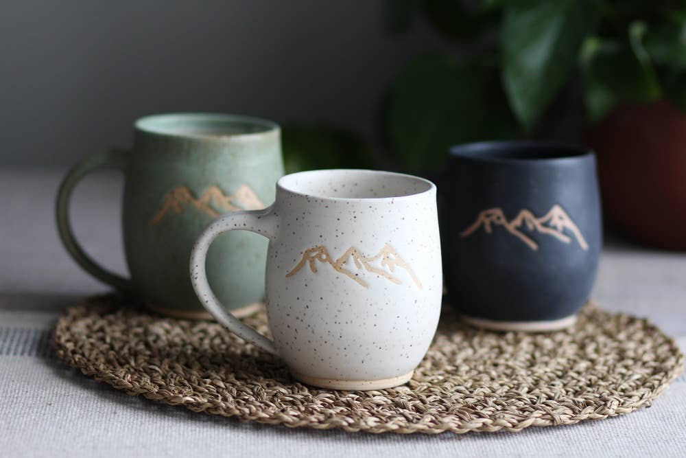 Mountain Peaks Mug Handmade Ceramic