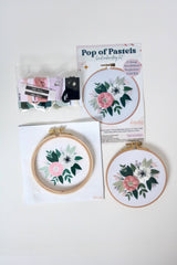 Pop of Pastels Embroidery Kit - Confident Beginner