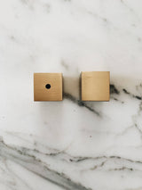 Minimalist Brass incense holder: 1 cube