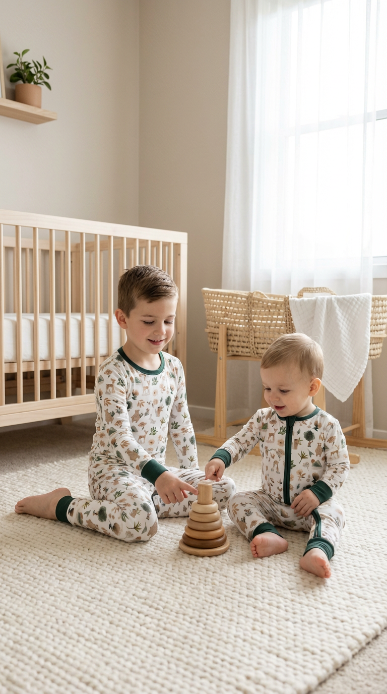 Woodland Bamboo Baby Sleeper