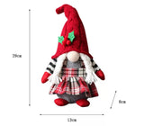 Christmas seasonal decor festive plush holiday gnomes: Female