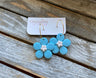 Flower Power Hoop Clay Earrings