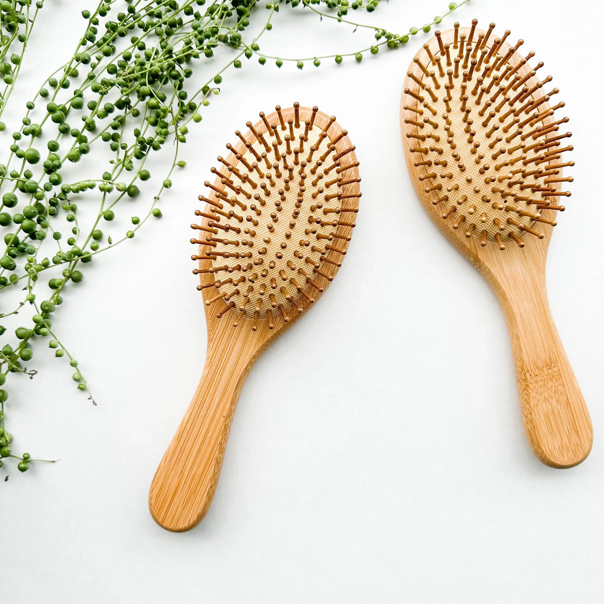 Detangling Bamboo Hair Brush - Plastic Free Biodegradable: Paddle