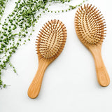 Detangling Bamboo Hair Brush - Plastic Free Biodegradable: Paddle