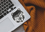Bear Head Sticker