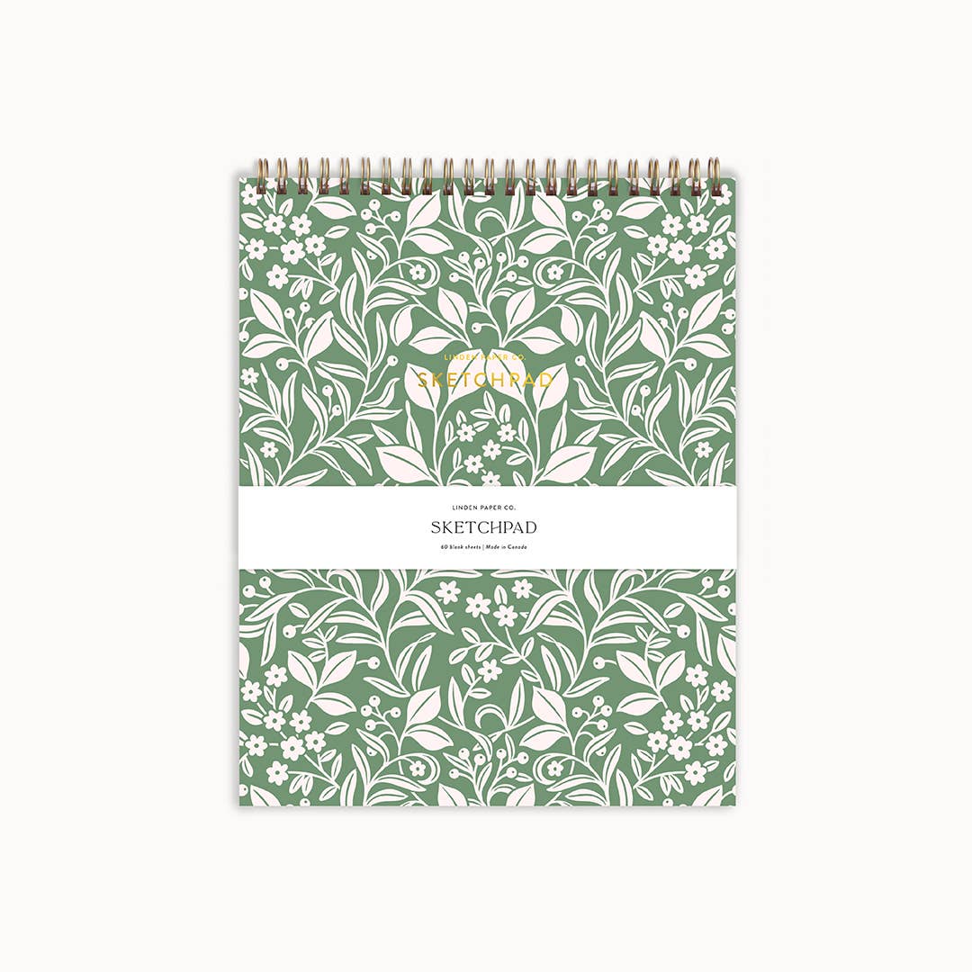 Meadowlace Sketchpad | Spiral Blank Notebook