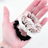 100% Silk Micro Scrunchie Trio