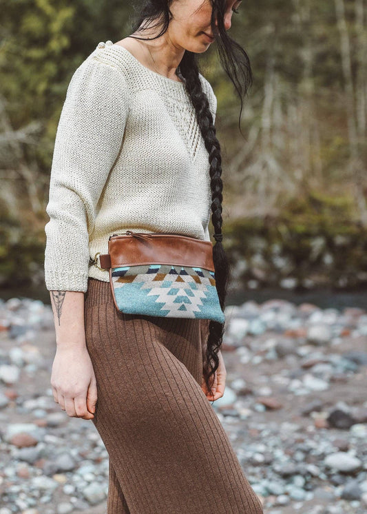 Modern Fanny Pack with Pendleton Wool Accents: Small