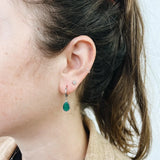 Dipa Hanging Earrings - Emerald