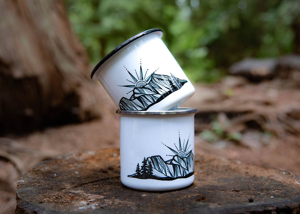 Three Sisters, Camping Mug: Silver