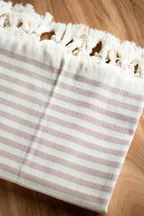 Oversized Turkish Towel: Willow Stripe