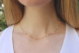 Pearl Chain Layering Necklace