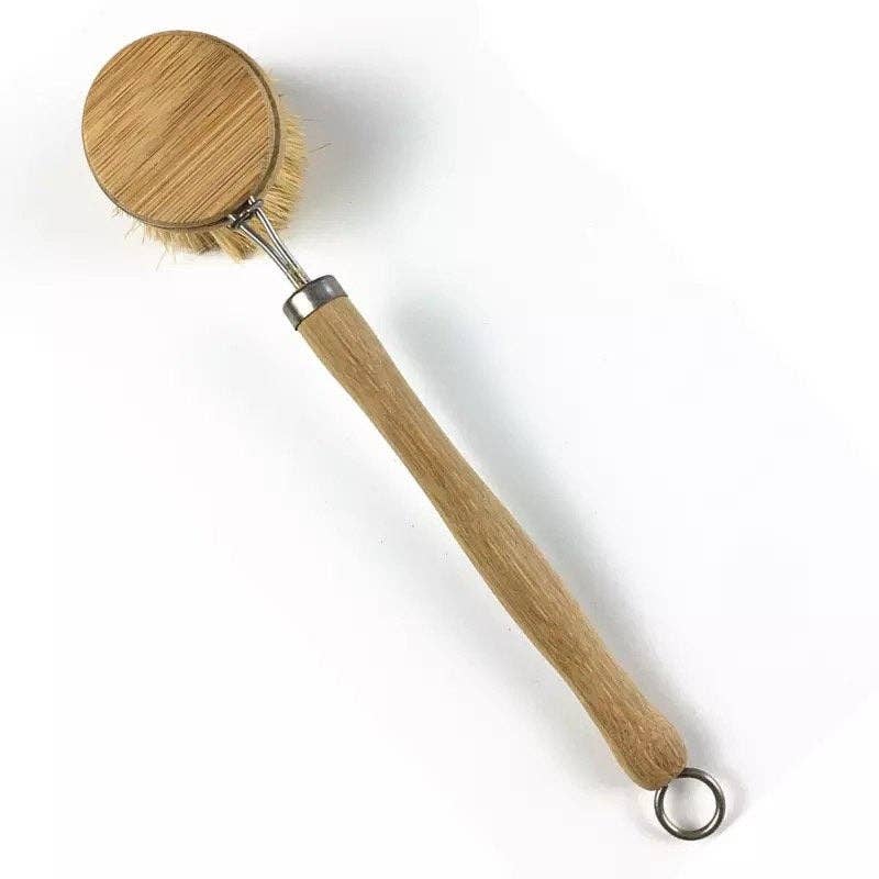 Bamboo Dish Brush - Zero Waste Kitchen Brush: Palm Dish Brush