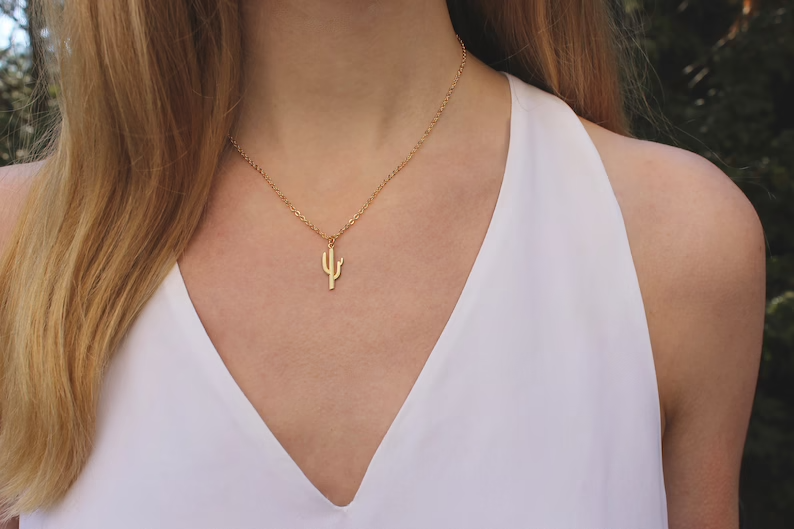Saguaro Cactus Necklace