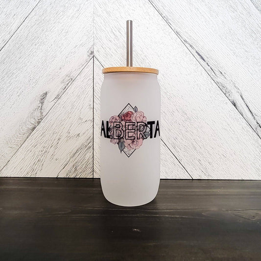 Alberta Frosted Can with a Bamboo Lid