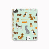 Spiral Notebook - Summer Floral / Dogs